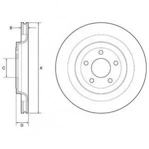 Диск тормозной Delphi BG4832C