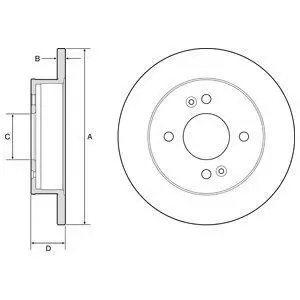 Диск тормозной Delphi BG4917C