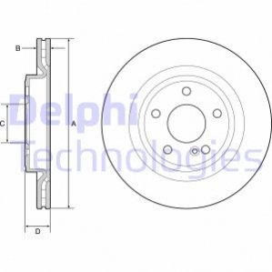 Диск тормозной Delphi BG4927C