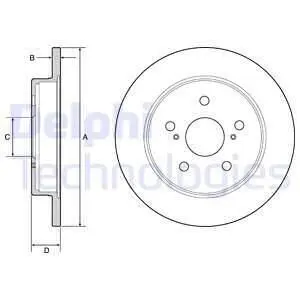 Диск тормозной Delphi BG4928C Купить в Украине