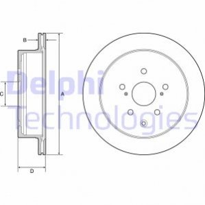 Диск тормозной Delphi BG4929C