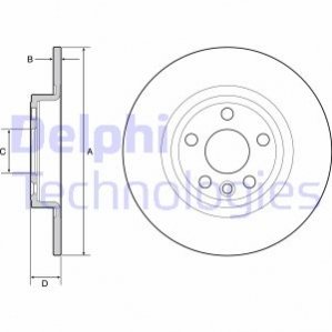 Диск тормозной LANDROVER DISCOVERY Delphi BG4930C (фото 1)