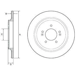 Диск тормозной Delphi BG4932C