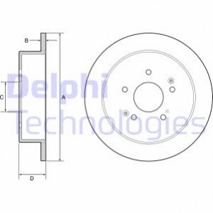 Диск тормозной Delphi BG4940C