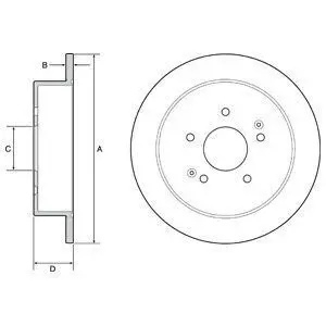 Диск тормозной Delphi BG4940C Купить в Украине