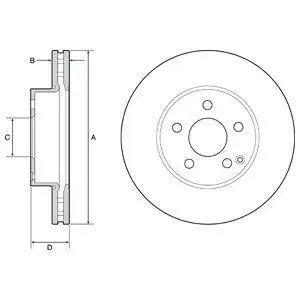 Фото Диск тормозной Delphi (BG4945C) изображение 1
