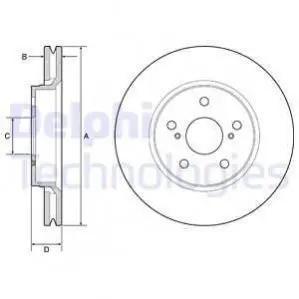 Диск тормозной Delphi BG4952C Купить в Украине