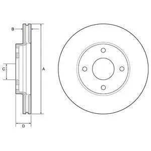 Фото Гальмівний диск Delphi (BG4953C) зображення 1