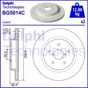 Диск тормознойTYL Delphi BG5014C