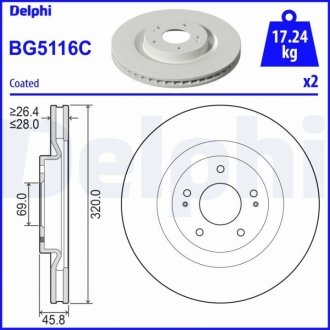 Автозапчасть Delphi BG5116C