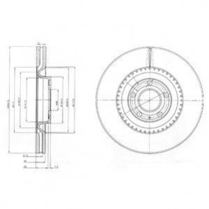 Гальмівні(тормозні) диски Delphi BG9003 (фото 1)