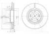 Гальмівні(тормозні) диски - Delphi BG9016 (7701207378, 77O12O6831, 77O12O7378)