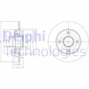 Тормозной диск с подшипником Delphi BG9022RSC Купить в Украине