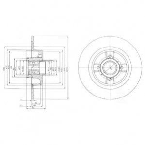 Диск гальмівний з підшипником Delphi BG9029RSC