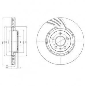 Тормозные диски Delphi BG9052 (фото 1)