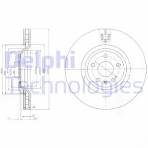 Диск гальмівний Delphi BG9054