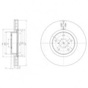 Тормозной диск Delphi BG9055