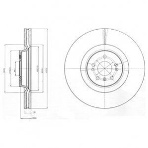 Тормозной диск Delphi BG9060C