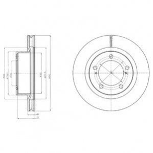 Диск тормозной Delphi BG9067