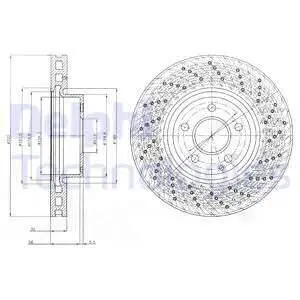 Фото Диск тормозной Delphi (BG9076C) изображение 1