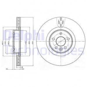 Тормозной диск Delphi BG9077C (фото 1)