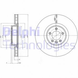 Диск гальмівний Delphi BG9079C