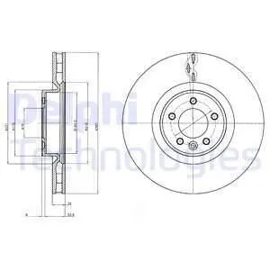 Диск тормозной Delphi BG9079C