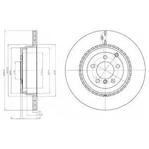 Диск тормозной Delphi BG9080C