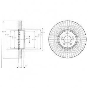 Тормозной диск Delphi BG9105