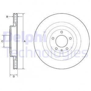 Диск тормозной Delphi BG9126C (фото 1)