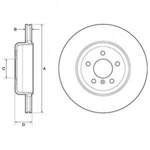 Тормозной диск Delphi BG9130C (фото 1)