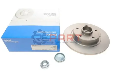 Фото Диск гальмівний (задній) Renault Scenic III 09- (274х11) (+ABS) Delphi (BG9132RS) зображення 1