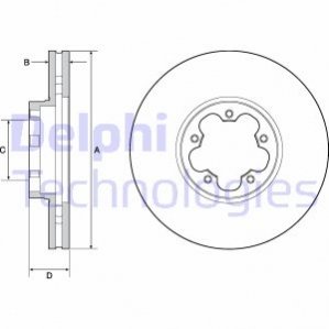 Диск тормозной Delphi BG9142C