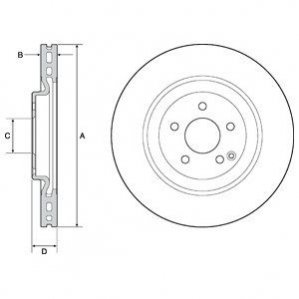 Тормозные диски ZN Delphi BG9144C