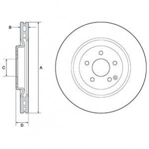 Тормозные диски ZN Delphi BG9144C (фото 1)