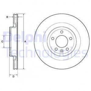 Тормозной диск Delphi BG9146C