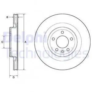 Тормозной диск Delphi BG9146C
