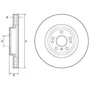 Диск тормозной Delphi BG9148C (фото 1)