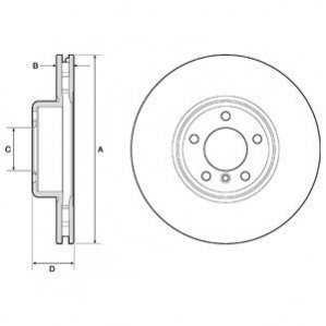 Гальмівний диск Delphi BG9157C