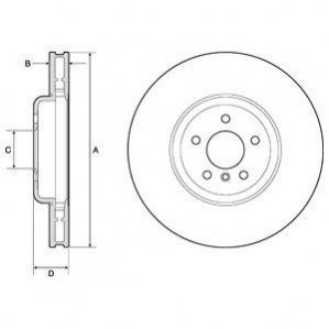 Диск тормозной Delphi BG9160C (фото 1)