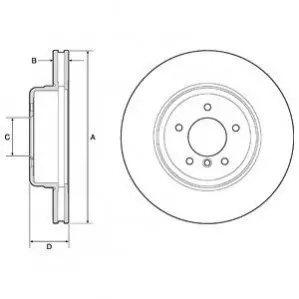 Тормозной диск Delphi BG9163C