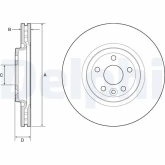 Тормозной диск Delphi BG9177C