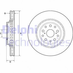 Диск тормозной Delphi BG9186C