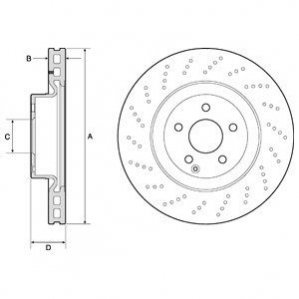 Диск тормозной Delphi BG9188C