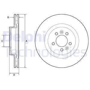 Диск тормозной Delphi BG9204C
