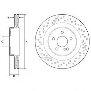 Тормозной диск Delphi BG9211C