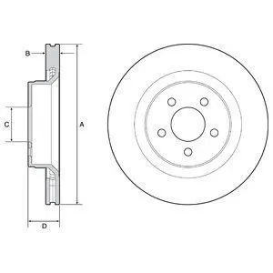 Диск тормозной Delphi BG9217C
