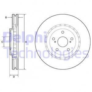 Тормозной диск Delphi BG9219C