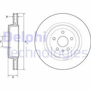 Диск тормозной Delphi BG9221C (фото 1)