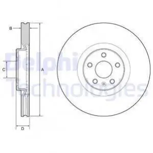 Фото Диск тормознойPRZOD Delphi (BG9231C) изображение 1